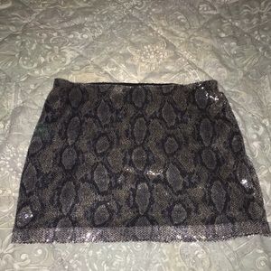 Sequined mini skirt